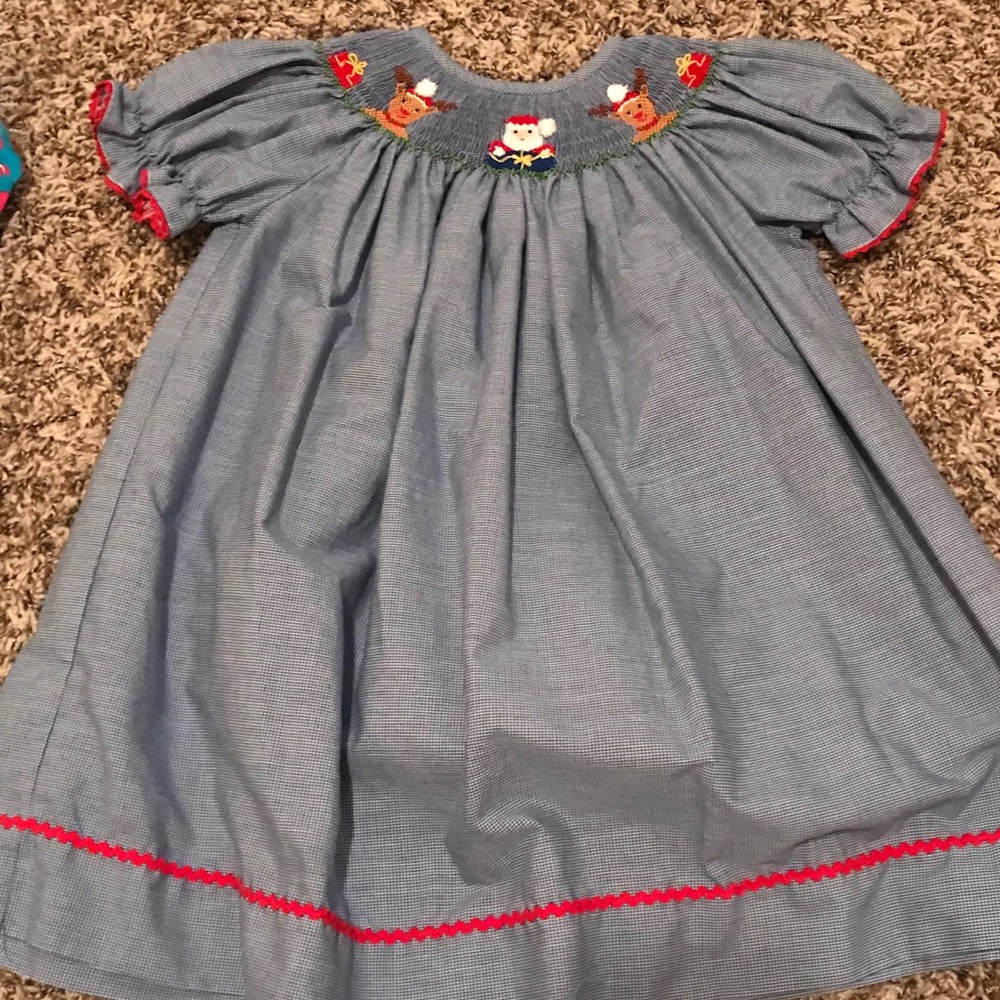 Hand Smocked Christmas Dress